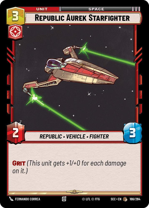 Republic Aurek Starfighter (166/264) [Secrets of Power]