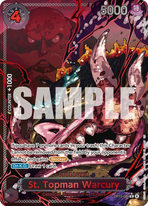 St. Topman Warcury (Parallel) (OP13-089) [Carrying On His Will]