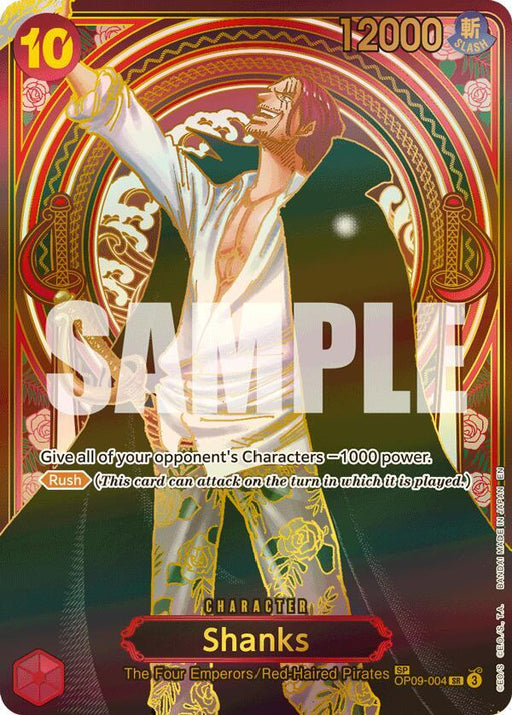 Shanks - OP09-004 (SP) (Gold) [Carrying On His Will]