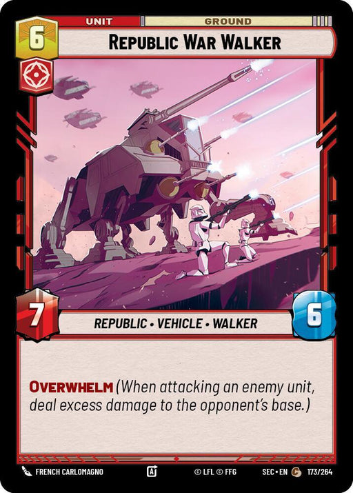 Republic War Walker (173/264) [Secrets of Power]