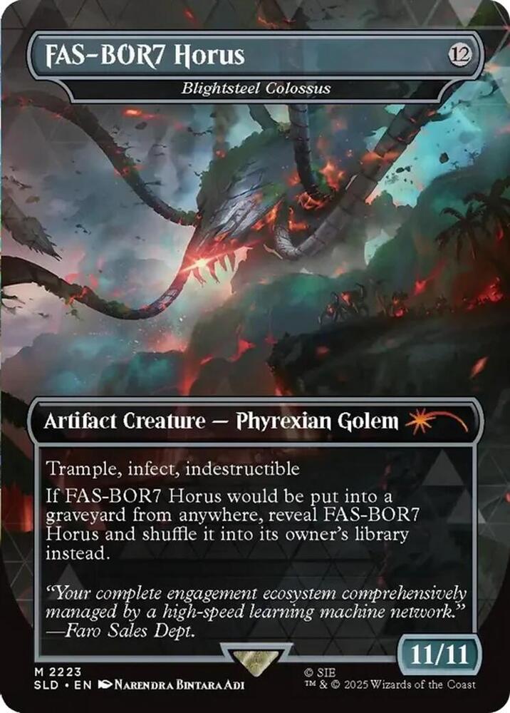 FAS-BOR7 Horus - Blightsteel Colossus (2223) [Secret Lair Drop]