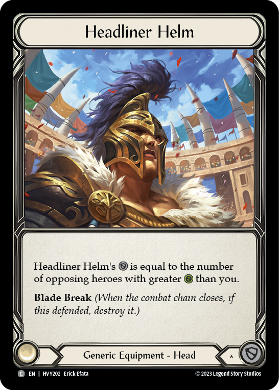 Headliner Helm [Heavy Hitters] Cold Foil