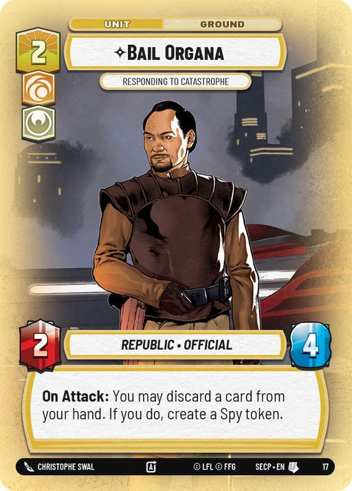 Bail Organa - Responding to Catastrophe [Secrets of Power - Weekly Play Promos]