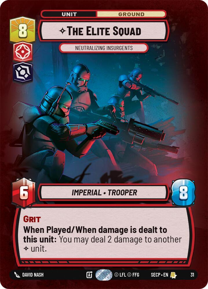 The Elite Squad - Neutralizing Insurgents (Foil) [Secrets of Power - Weekly Play Promos]
