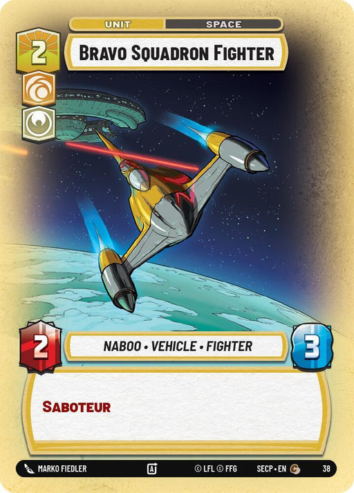 Bravo Squadron Fighter (Foil) [Secrets of Power - Weekly Play Promos]