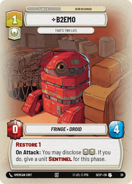 B2EMO - That's Two Lies (Foil) [Secrets of Power - Weekly Play Promos]