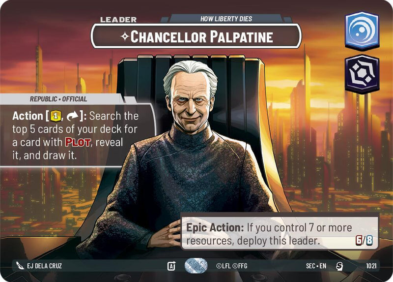 Chancellor Palpatine - How Liberty Dies (Showcase) (1021) [Secrets of Power]