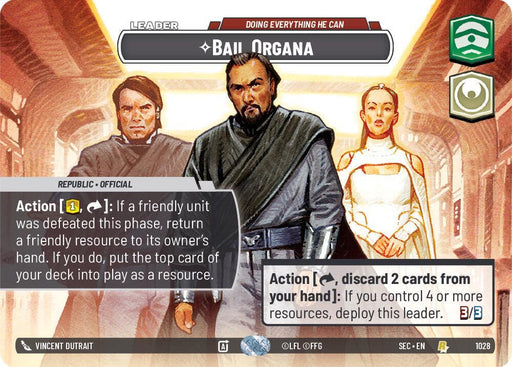 Bail Organa - Doing Everything He Can (Showcase) (1026) [Secrets of Power]