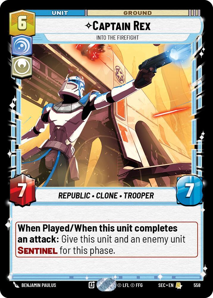 Captain Rex - Into the Firefight (Foil) (558) [Secrets of Power]