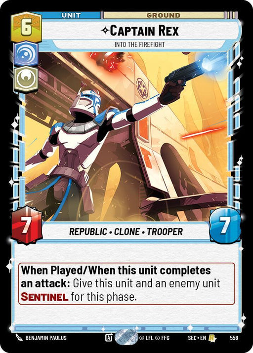 Captain Rex - Into the Firefight (Foil) (558) [Secrets of Power]