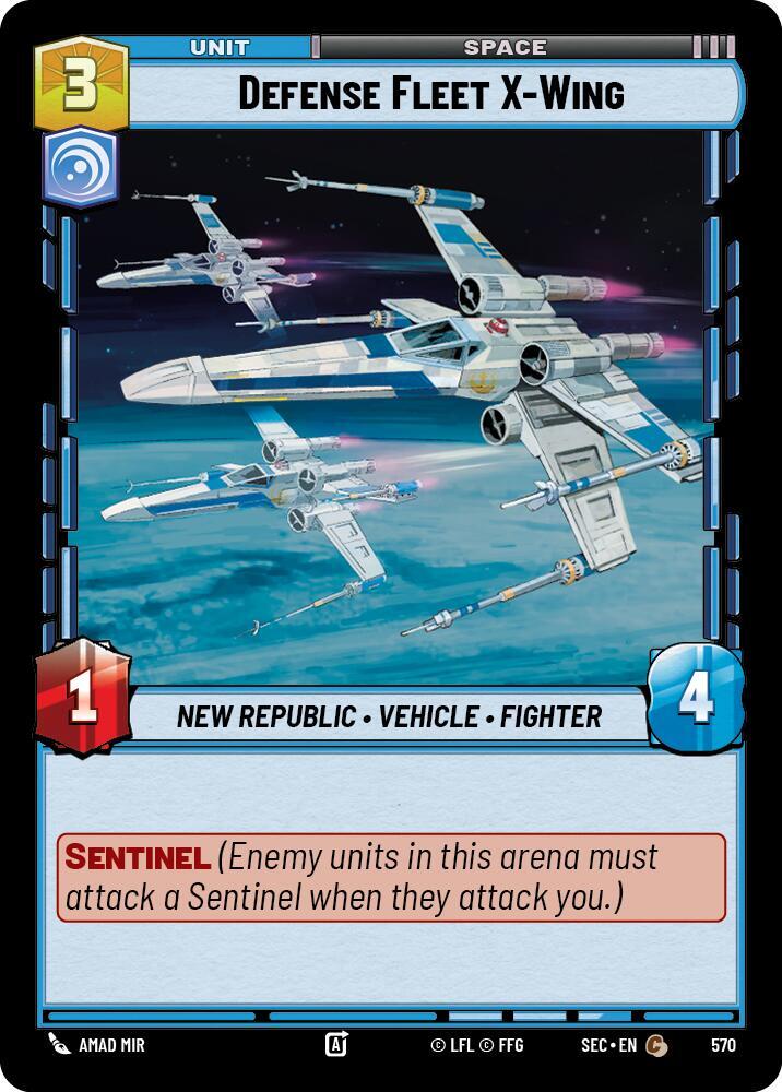 Defense Fleet X-Wing (Foil) (570) [Secrets of Power]