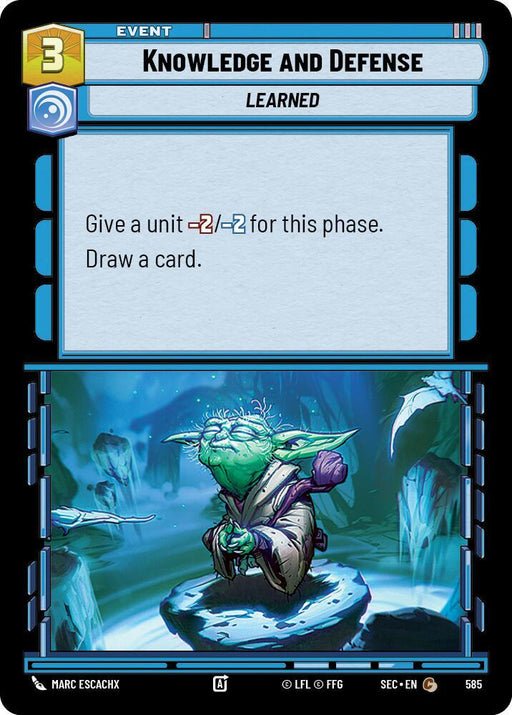 Knowledge and Defense (Foil) (585) [Secrets of Power]