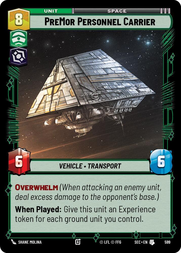 PreMor Personnel Carrier (Foil) (599) [Secrets of Power]