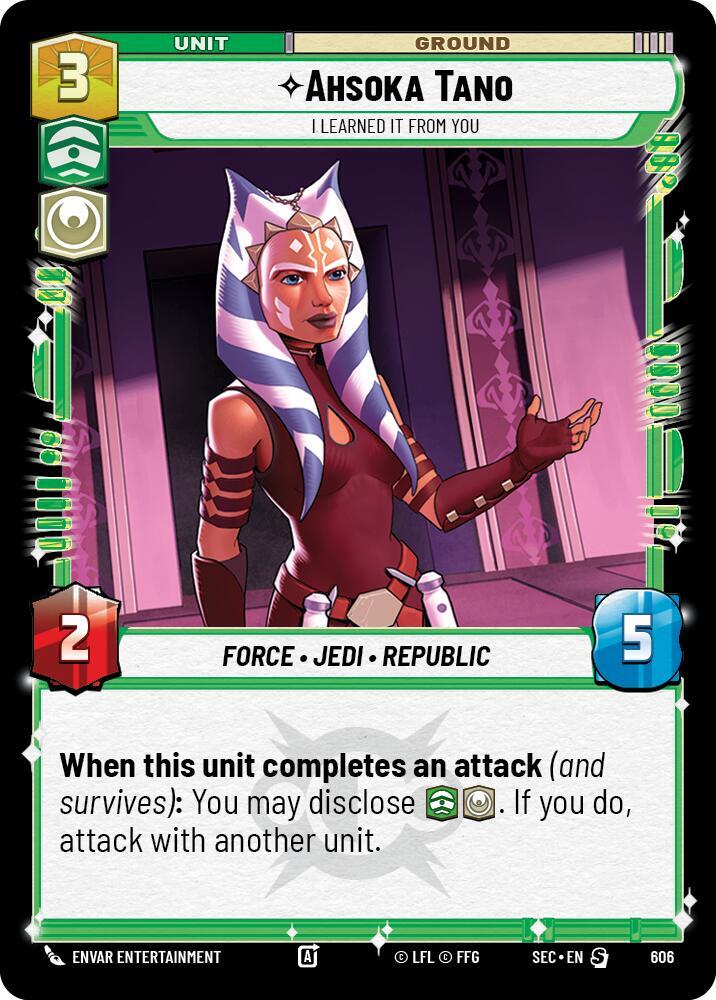 Ahsoka Tano - I Learned It from You (Foil) (606) [Secrets of Power]