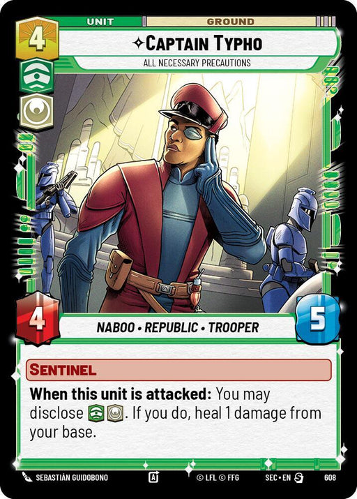 Captain Typho - All Necessary Precautions (Foil) (608) [Secrets of Power]