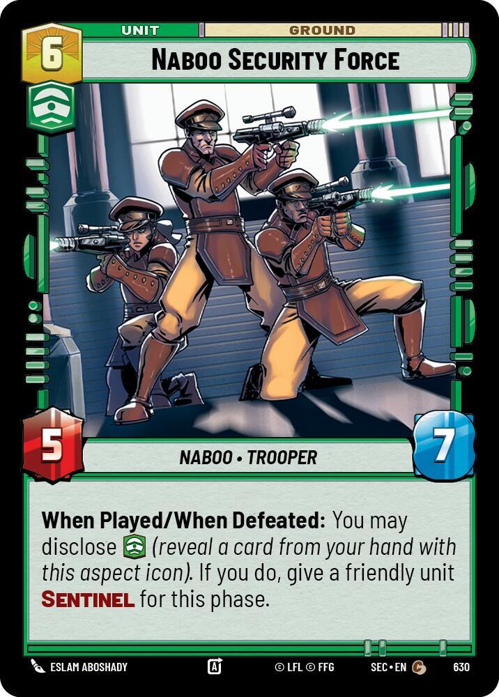 Naboo Security Force (Foil) (630) [Secrets of Power]