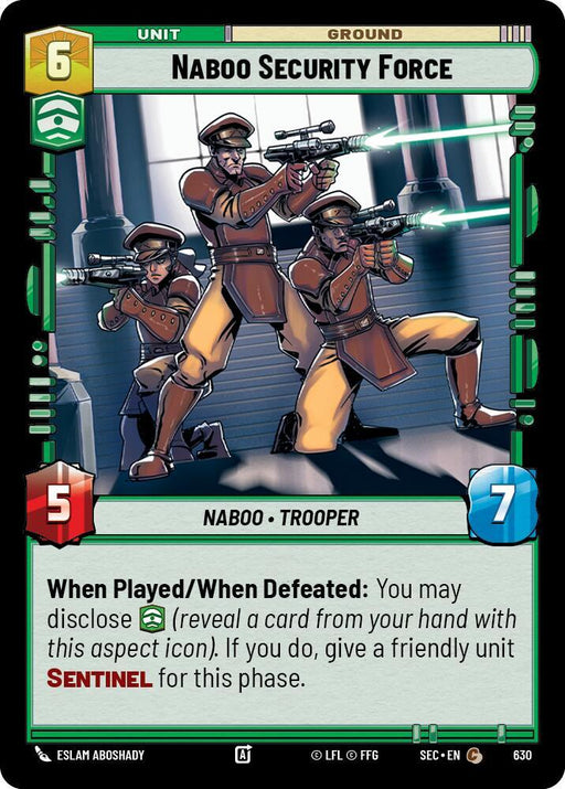 Naboo Security Force (Foil) (630) [Secrets of Power]