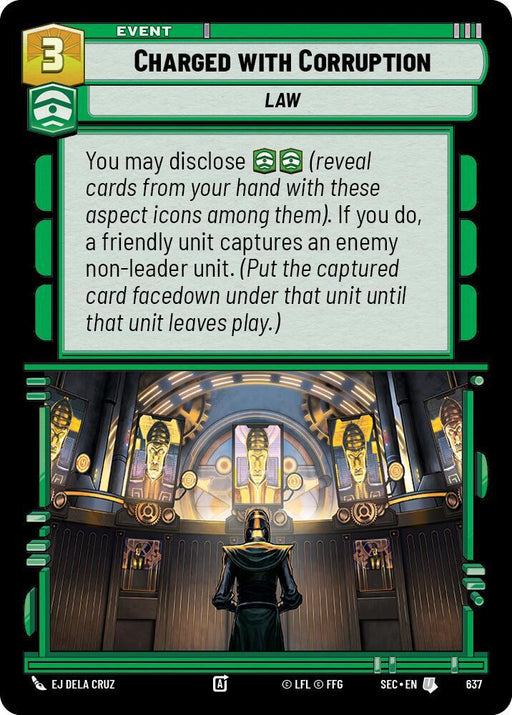 Charged with Corruption (Foil) (637) [Secrets of Power]