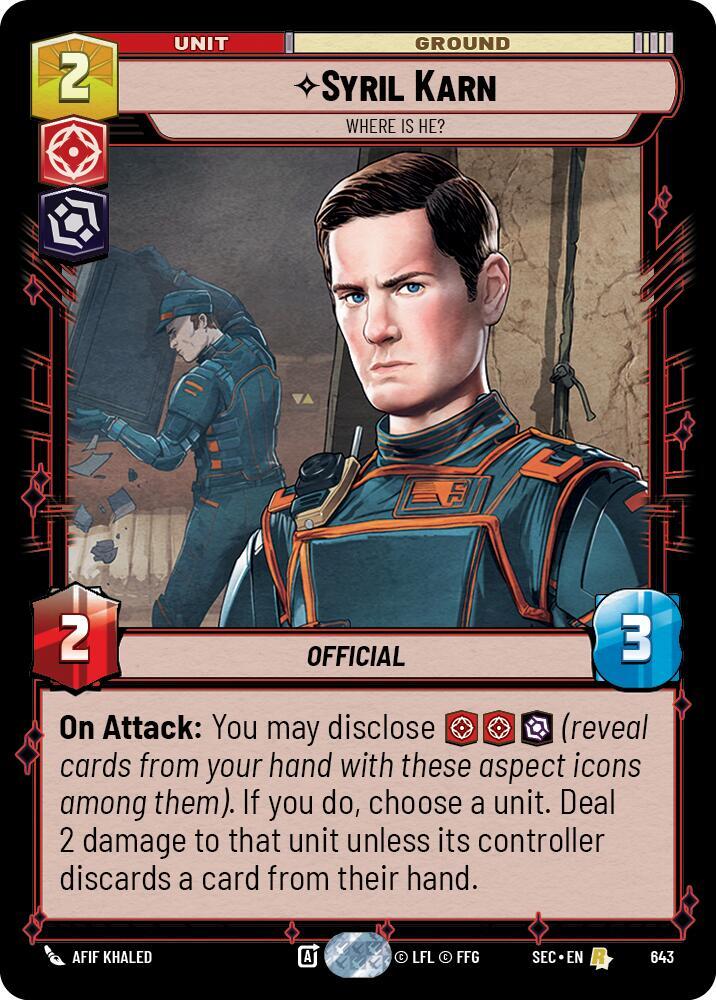 Syril Karn - Where Is He? (Foil) (643) [Secrets of Power]