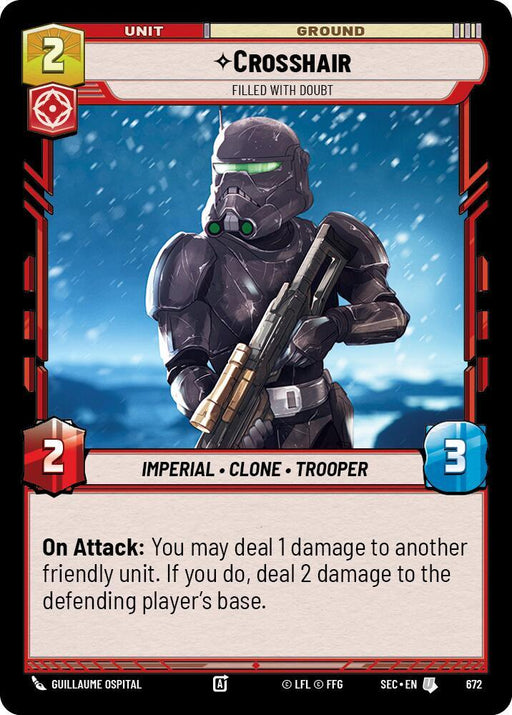 Crosshair - Filled With Doubt (Foil) (672) [Secrets of Power]