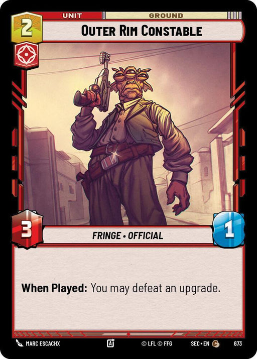 Outer Rim Constable (Foil) (673) [Secrets of Power]