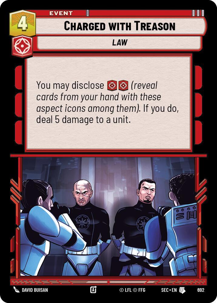Charged with Treason (Foil) (692) [Secrets of Power]