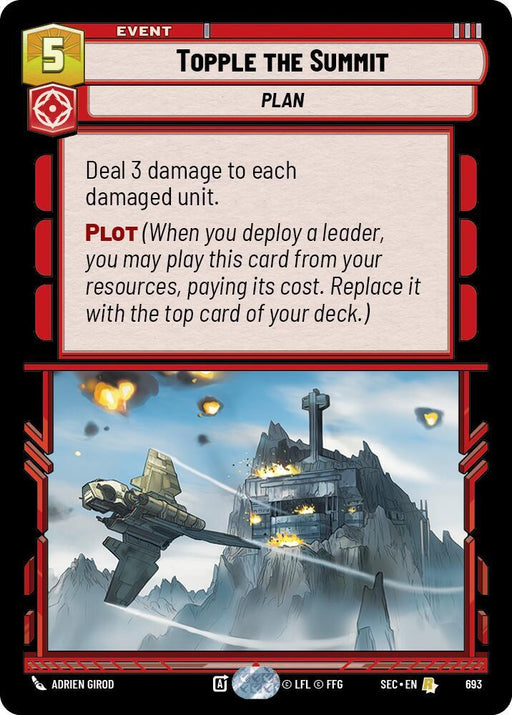 Topple the Summit (Foil) (693) [Secrets of Power]