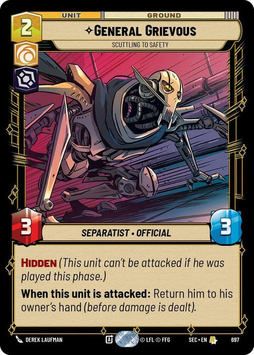 General Grievous - Scuttling to Safety (Foil) (697) [Secrets of Power]
