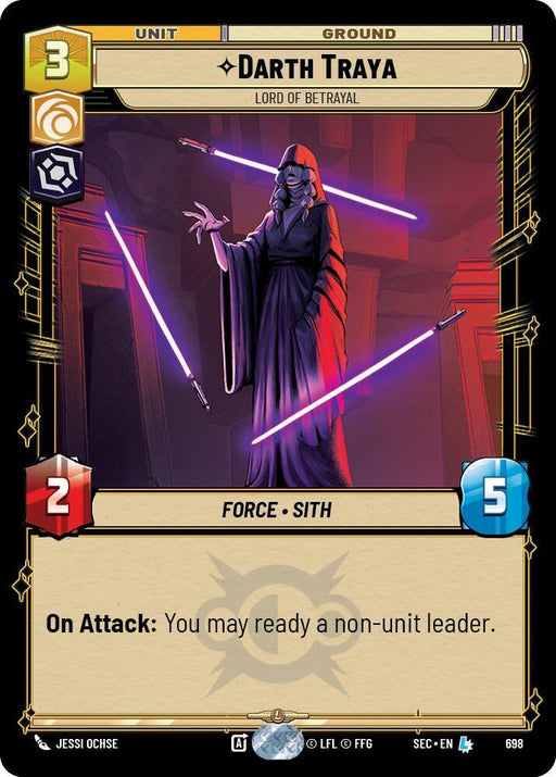 Darth Traya - Lord of Betrayal (Foil) (698) [Secrets of Power]