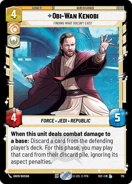 Obi-Wan Kenobi - Finding What Doesn't Exist (Foil) (715) [Secrets of Power]