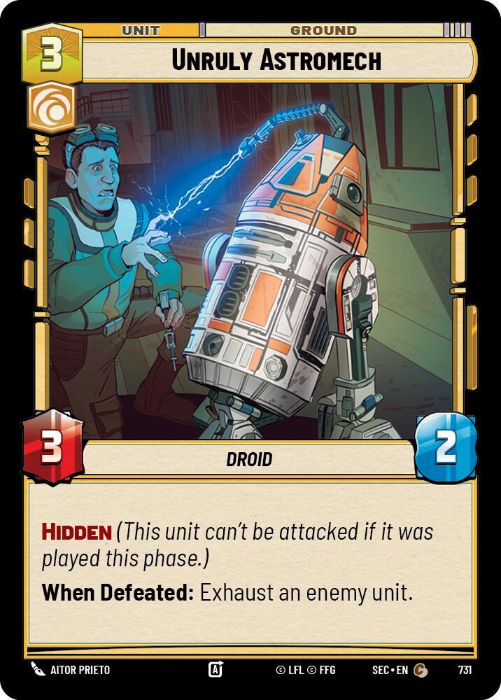 Unruly Astromech (Foil) (731) [Secrets of Power]