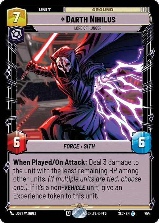 Darth Nihilus - Lord of Hunger (Foil) (754) [Secrets of Power]