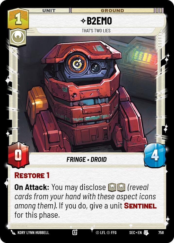 B2EMO - That's Two Lies (Foil) (758) [Secrets of Power]