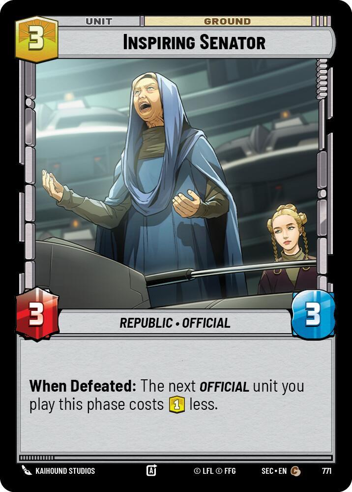 Inspiring Senator (Foil) (771) [Secrets of Power]