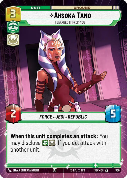 Ahsoka Tano - I Learned It from You (Hyperspace) (360) [Secrets of Power]