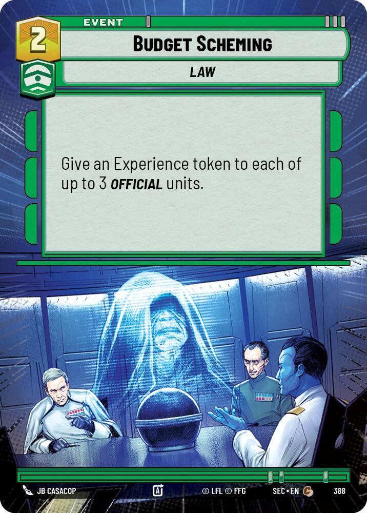 Budget Scheming (Hyperspace) (388) [Secrets of Power]