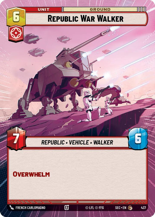 Republic War Walker (Hyperspace) (437) [Secrets of Power]