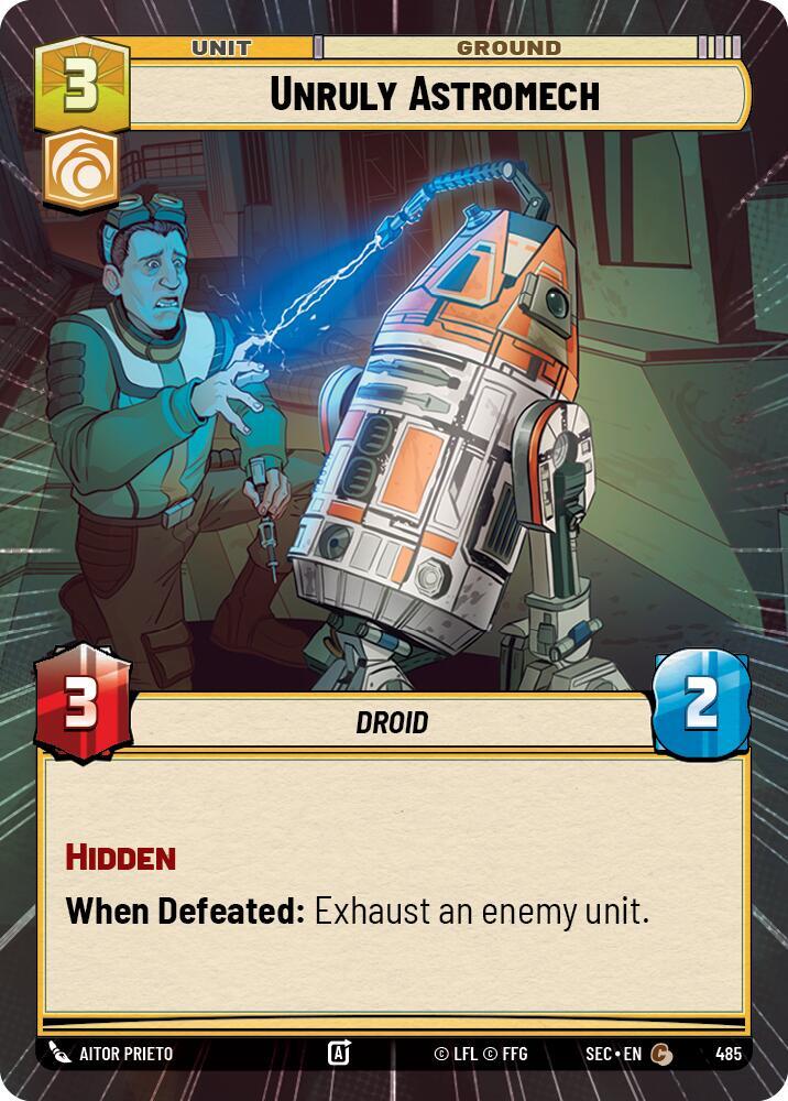 Unruly Astromech (Hyperspace) (485) [Secrets of Power]