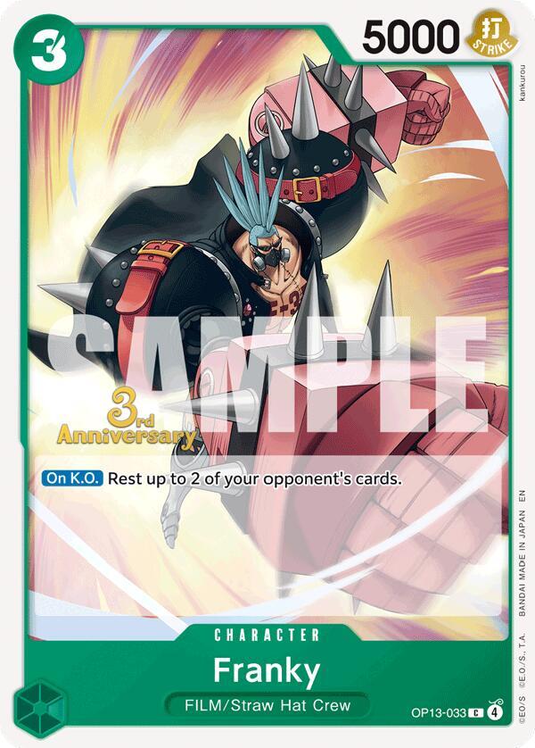 Franky (OP13-033) [Carrying On His Will: 3rd Anniversary Tournament Cards]