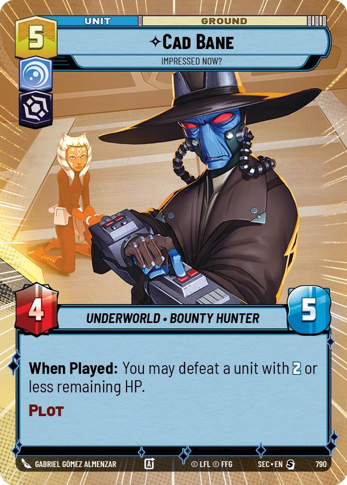 Cad Bane - Impressed Now? (Hyperspace Foil) (790) [Secrets of Power]