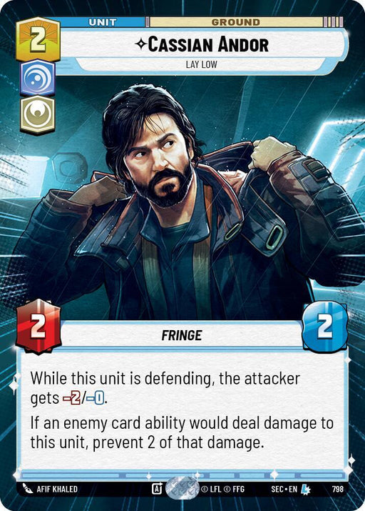 Cassian Andor - Lay Low (Hyperspace Foil) (798) [Secrets of Power]