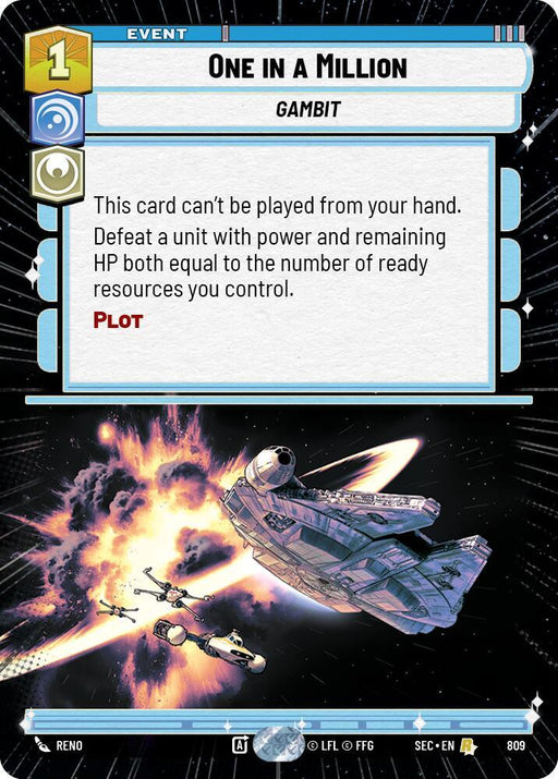 One in a Million (Hyperspace Foil) (809) [Secrets of Power]