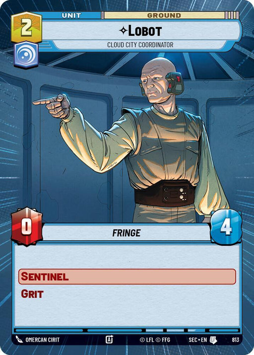 Lobot - Cloud City Coordinator (Hyperspace Foil) (813) [Secrets of Power]