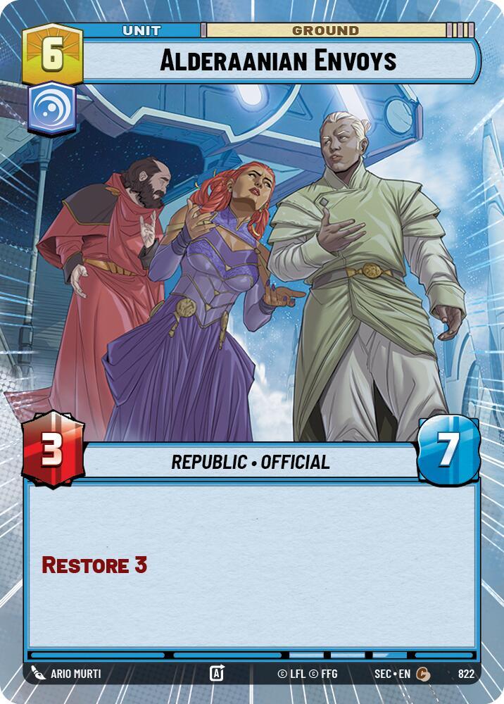 Alderaanian Envoys (Hyperspace Foil) (822) [Secrets of Power]