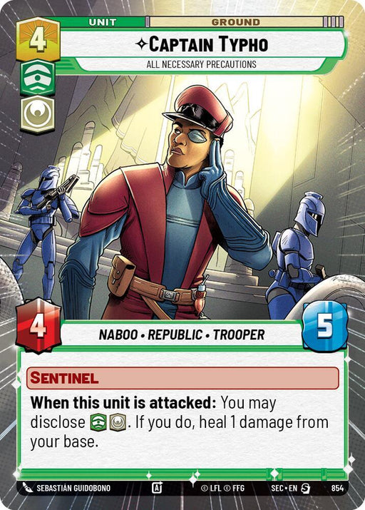 Captain Typho - All Necessary Precautions (Hyperspace Foil) (854) [Secrets of Power]