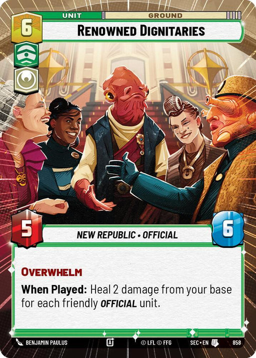 Renowned Dignitaries (Hyperspace Foil) (858) [Secrets of Power]