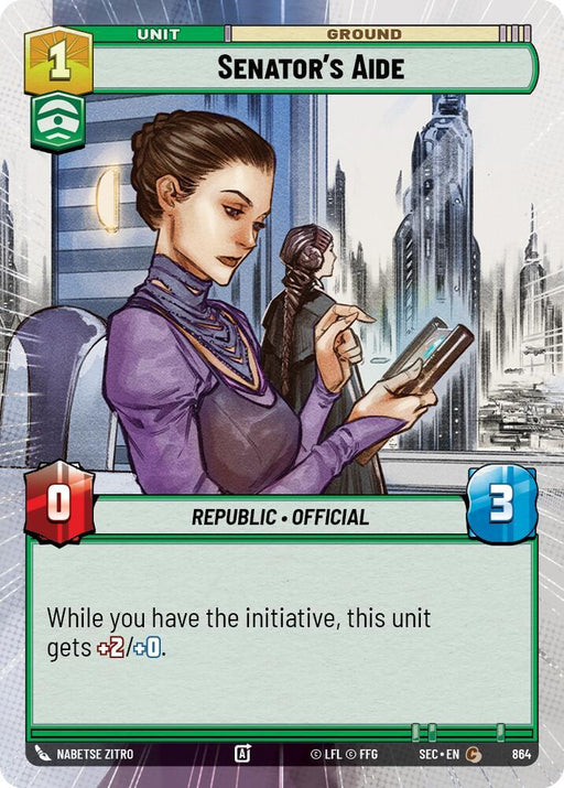 Senator's Aide (Hyperspace Foil) (864) [Secrets of Power]