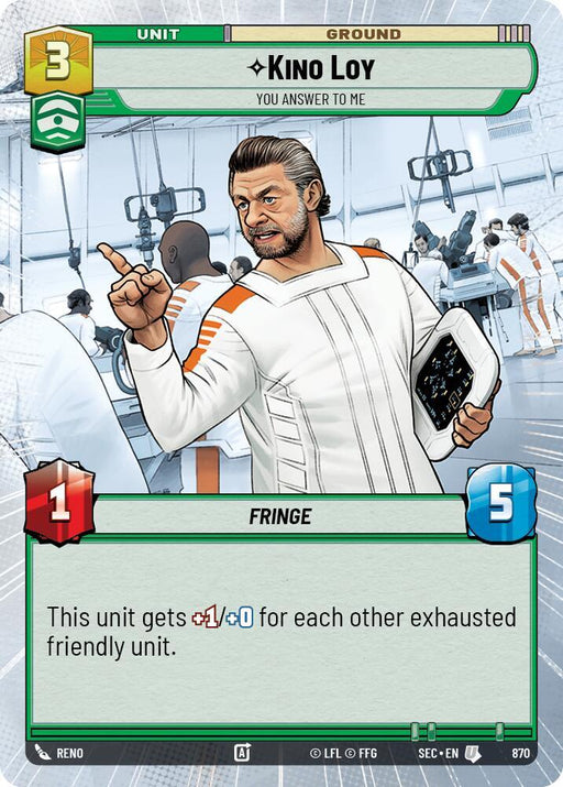 Kino Loy - You Answer to Me (Hyperspace Foil) (870) [Secrets of Power]