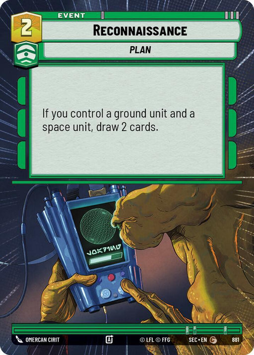 Reconnaissance (Hyperspace Foil) (881) [Secrets of Power]