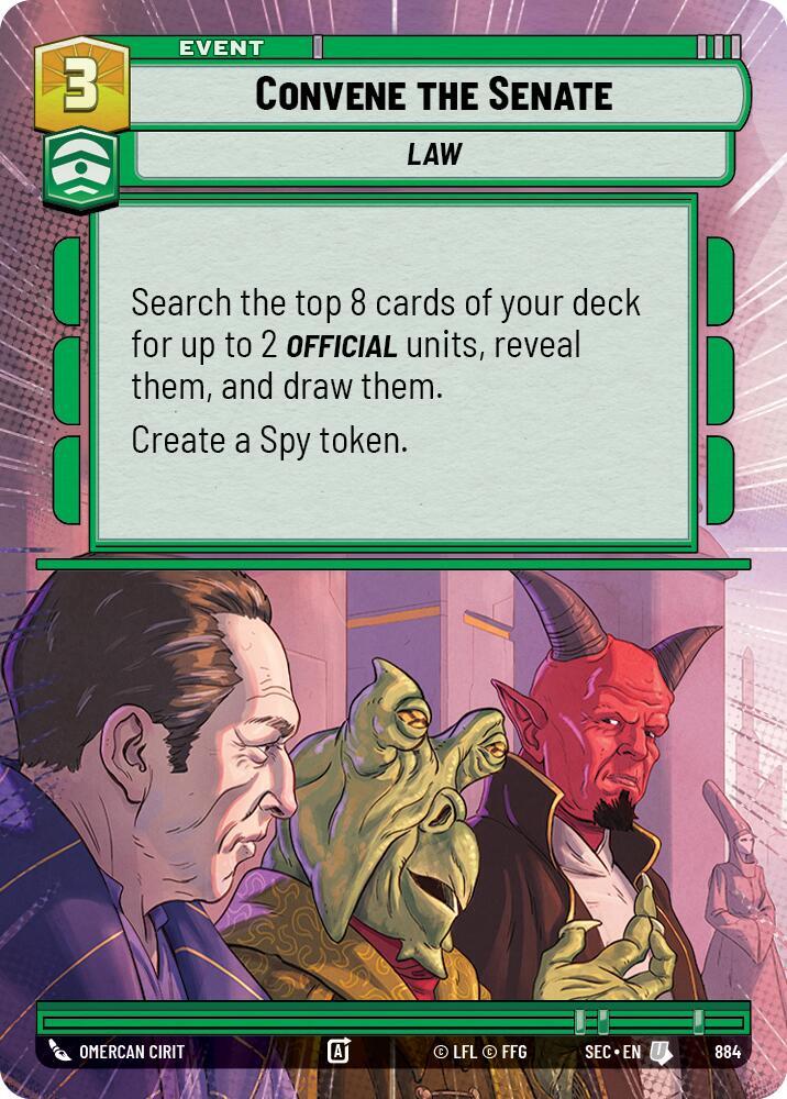 Convene the Senate (Hyperspace Foil) (884) [Secrets of Power]